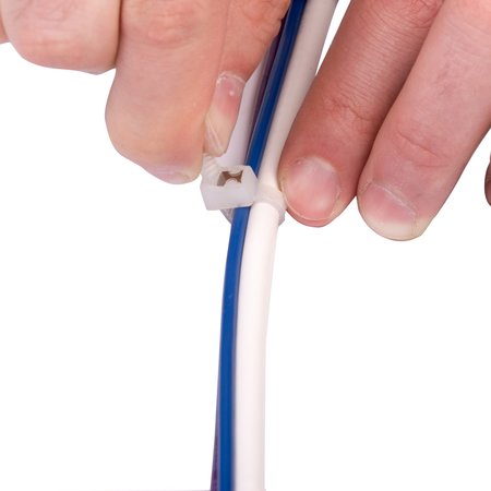 Gardner Bender Cable Tie, DoubleLock Locking, 66 Nylon, Natural 45-311SC